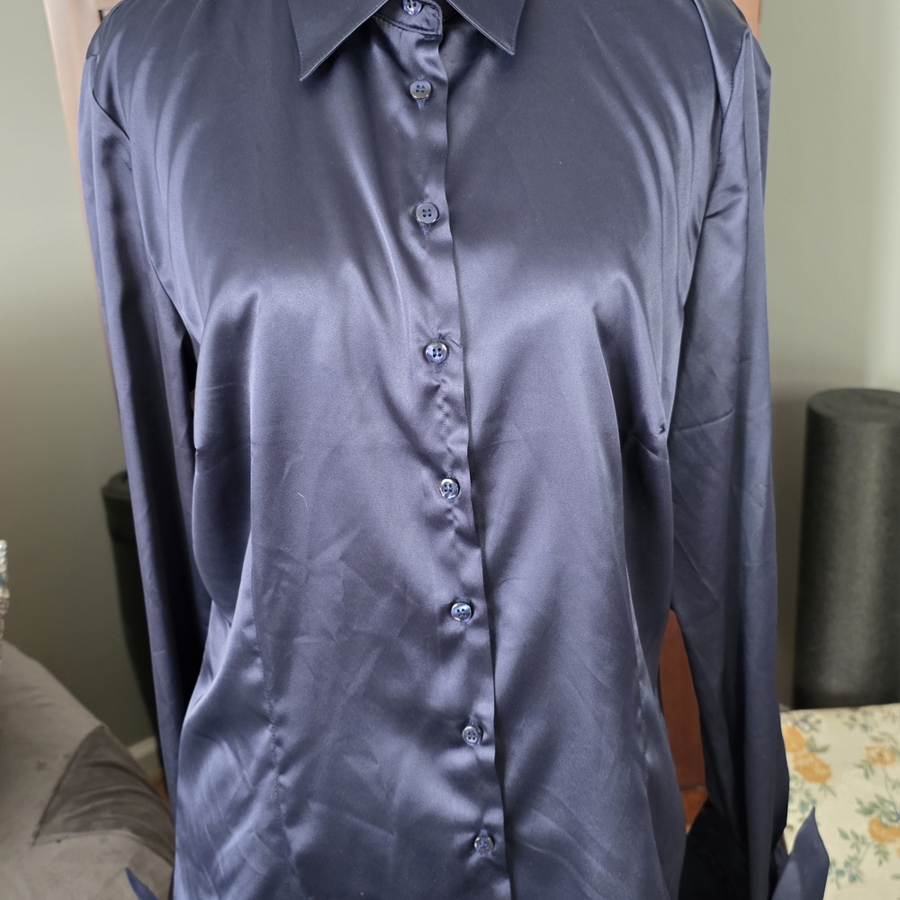 Elegant Navy Blouse
